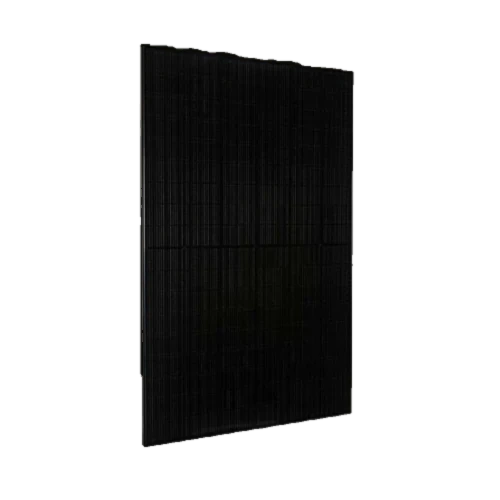 Mission Solar all-black panel, angled view
