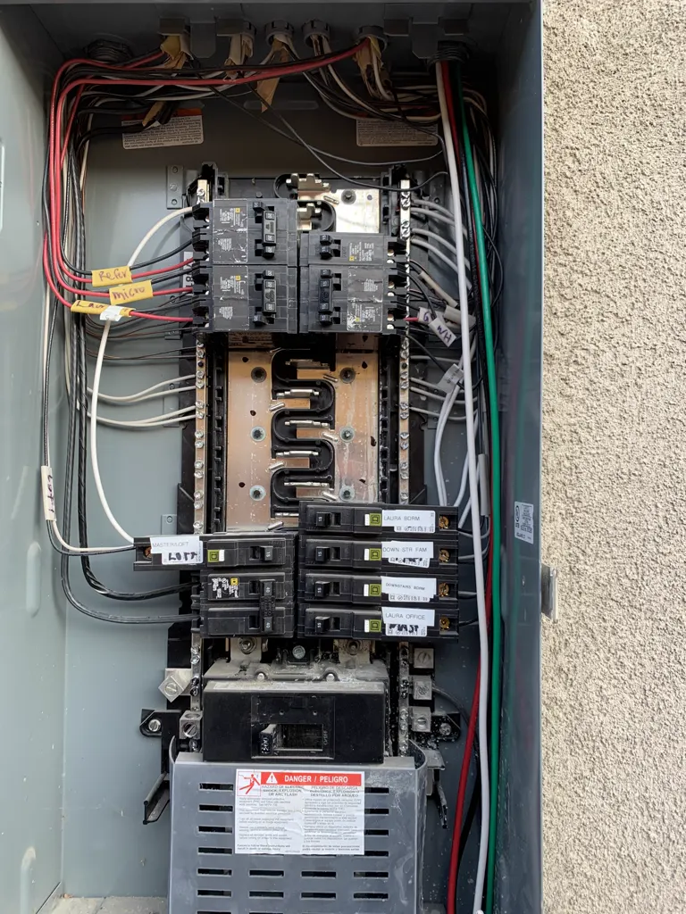 Main panel solar connection